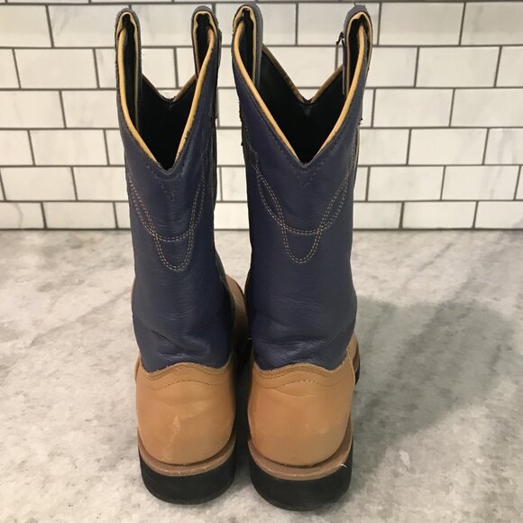 Laredo Boots Womens Size 8 Western Cowboy Square Toe Leather Made in USA 6967 - Picture 2 of 11